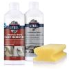 CLEAN MY STEEL Stainless Steel Rust Remover and Protector Kit, NSF Certified, 17 oz, Includes B570 Rust Remover, B580 Cleaner and Protector, Sponge and Gloves view 1