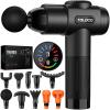 TOLOCO Massage Gun, Deep Tissue Back Massage for Athletes for Pain Relief, Percussion Massager with 10 Massages Heads & Silent Brushless Motor, Valentines Day Gifts for Him Her, Black view 1