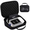 BOVKE Hard Carrying Case for OMRON Platinum BP5465 BP5450 / OMRON Gold BP5360 BP5350 Upper Arm Blood Pressure Monitor, Extra Room fits Upper Arm Cuff and AC Adapter, Black+Black (NOT for BP7450) view 1