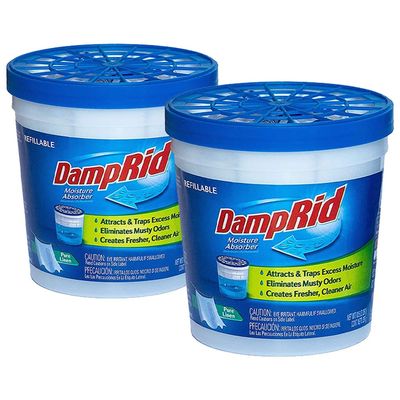 DampRid Moisture Absorber (Clean Linen), 11 Ounces, Pack of 2