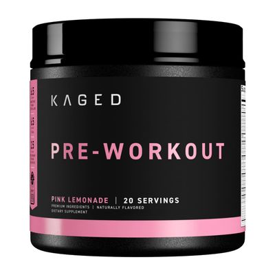 Kaged Original Pre Workout Powder | Pink Lemonade | Pre-Workout with Creatine, Beta Alanine, L-Citrulline, BCAAs | 274 mg Organic Caffeine | Pre Supplements for Men & Women | 20 Servings