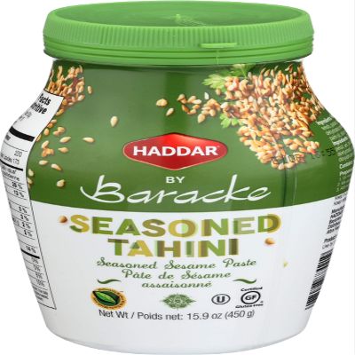 Haddar Seasoned Tahini by Barake, 15.9 Oz Bottle