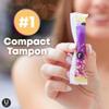 U by Kotex Tampons, Click Compact, Regular Absorbency, Unscented, 45 Count view 4