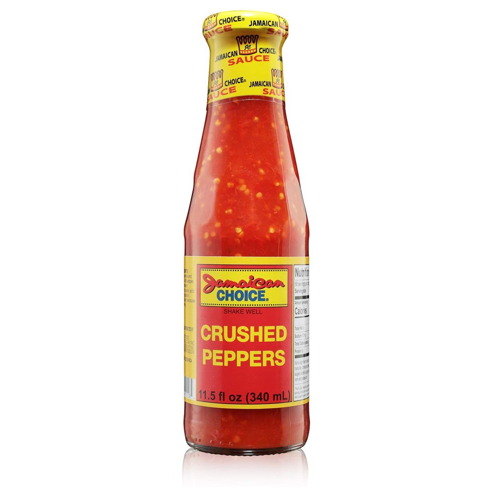 Crushed Pepper Hot Sauce | 11.5oz -by Jamaican Choice (Large (11.5 oz))