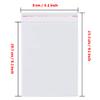 Borningfire 200 Pcs 3"x8" Clear Resealable Cellophane Bags Self Adhesive Sealing Treat Bags for Bakery Candle Candy Cookie Prints Card Pretzels Lollipops Cake Pops Gift Packaging Decoration Storage view 2