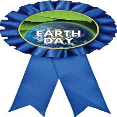 Crown Awards Earth Day Blue Rosette Ribbon, Earth Day Trophy Ribbon Award Prize, 50 Pack Prime