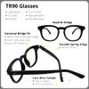 ProEyes Dylan, Progressive Blue Light Blocking Readers, 0 Strength on Top Lens, Spring Hinge (Black, 1.75 x) view 4