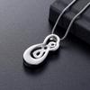 Yinplsmemory Cremation Jewelry Infinity Love Cremation Ashes Necklace Ashes Holder Crystal Urn Necklace That Hold Ashes Pendant Necklace for Women view 3