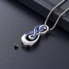 Yinplsmemory Cremation Jewelry Infinity Love Cremation Ashes Necklace Ashes Holder Crystal Urn Necklace That Hold Ashes Pendant Necklace for Women view 4