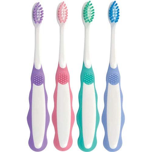 Soft Toothbrush, Baby Size, First Child Brush, Individually Packed (12)
