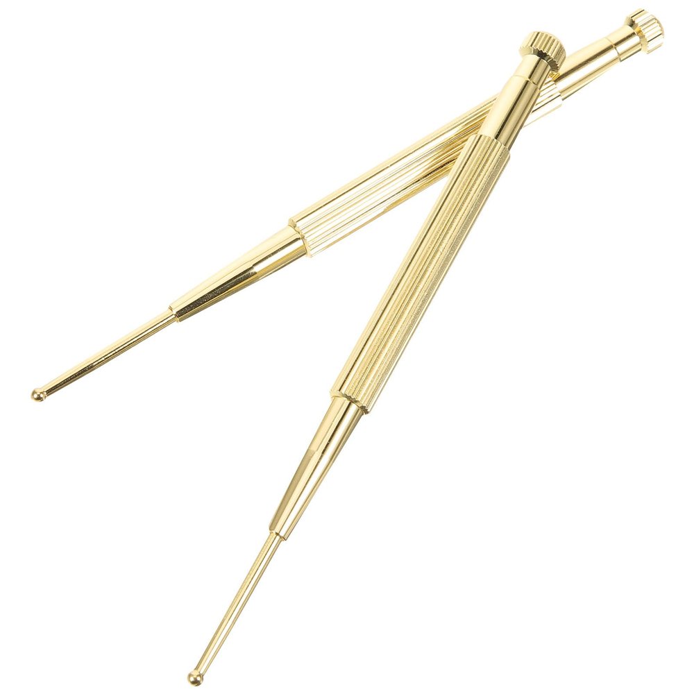 ULTECHNOVO Ear Point Probe Acupressure Pen with Built-in Spring Body Copper Retractable Design for Precise Ear Acupuncture Therapy 2Pcs