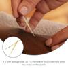 ULTECHNOVO Ear Point Probe Acupressure Pen with Built-in Spring Body Copper Retractable Design for Precise Ear Acupuncture Therapy 2Pcs view 3