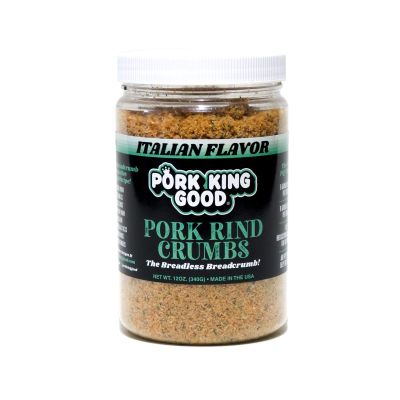 Pork King Good Italian Pork Rind Crumbs (Low Carb Keto Diet)! Perfect For Ketogenic, Paleo, Gluten-Free, Sugar Free and Bariatric Diets. 0 Carbs!
