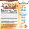 Omega 3 Fish Oil Gummies - 3X Strength Heart Healthy Omega 3 Gummy Supplement with High Absorption DHA & EPA - Joint & Brain Support, Delicious Orange Flavor Fish Oil Natures Vitamin - 120 Gummies view 2