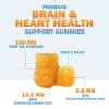 Omega 3 Fish Oil Gummies - 3X Strength Heart Healthy Omega 3 Gummy Supplement with High Absorption DHA & EPA - Joint & Brain Support, Delicious Orange Flavor Fish Oil Natures Vitamin - 120 Gummies view 3
