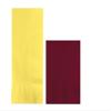 Converting Paper Bulk Party Napkin Bundle, 100 Light Yellow Dinner and 200 Burgundy Beverage/Cocktail Paper Napkins, Box of 300 Napkins view 1