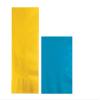 Converting Paper Bulk Party Napkin Bundle, 100 School Bus Yellow Dinner and 200 Turquoise Blue Beverage/Cocktail Paper Napkins, Box of 300 Napkins view 1