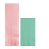 Converting Paper Bulk Party Napkin Bundle, 100 Classic Pink Dinner and 200 Mint Green Beverage/Cocktail Paper Napkins, Box of 300 Napkins view 1
