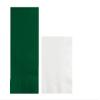 Converting Paper Bulk Party Napkin Bundle, 100 Hunter Green Dinner and 200 White Beverage/Cocktail Paper Napkins, Box of 300 Napkins view 1