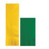 Converting Paper Bulk Party Napkin Bundle, 100 School Bus Yellow Dinner and 200 Emerald Green Beverage/Cocktail Paper Napkins, Box of 300 Napkins view 1