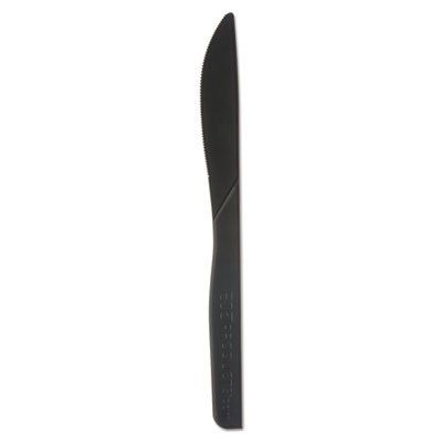 100% Recycled Content Plastic-Knife - 6", 50/Pack, 20 Pack/Carton (1 Carton)