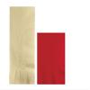 Converting Paper Bulk Party Napkin Bundle, 100 Ivory Dinner and 200 Red Beverage/Cocktail Paper Napkins, Box of 300 Napkins view 1
