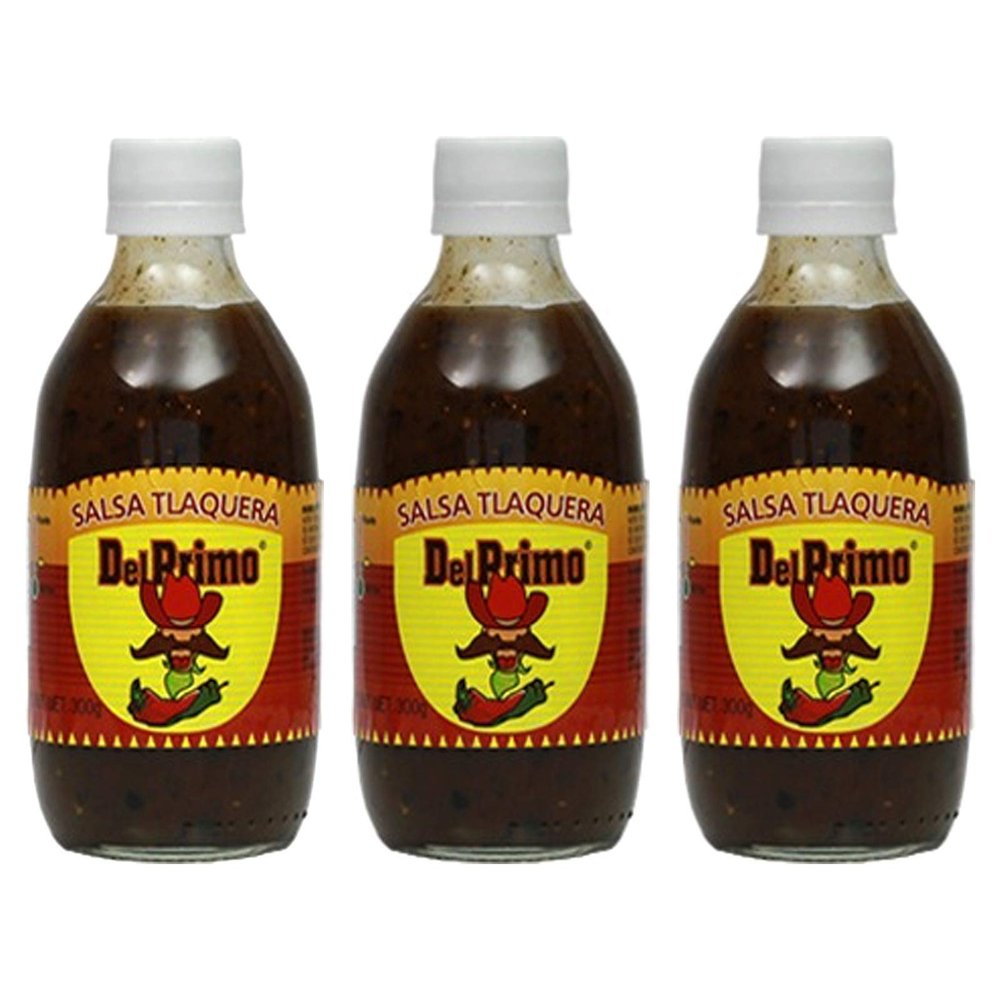 Del Primo Salsa Sauce 10.5oz Bottle (Tlaquera, 3 Pack)