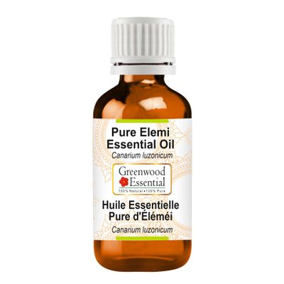 Greenwood Essential Elemi Essential Oil (Canarium luzonicum) Pure | Non-Sticky | Non-Greasy | Lightweight | Men & Women | All Skin Types | Steam Distilled 10ml (0.33 oz)