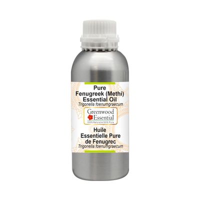 Greenwood Essential Pure Fenugreek(Methi) Essential Oil (Trigonella foenumgraecum) Steam Distilled 300ml (10.1 oz)