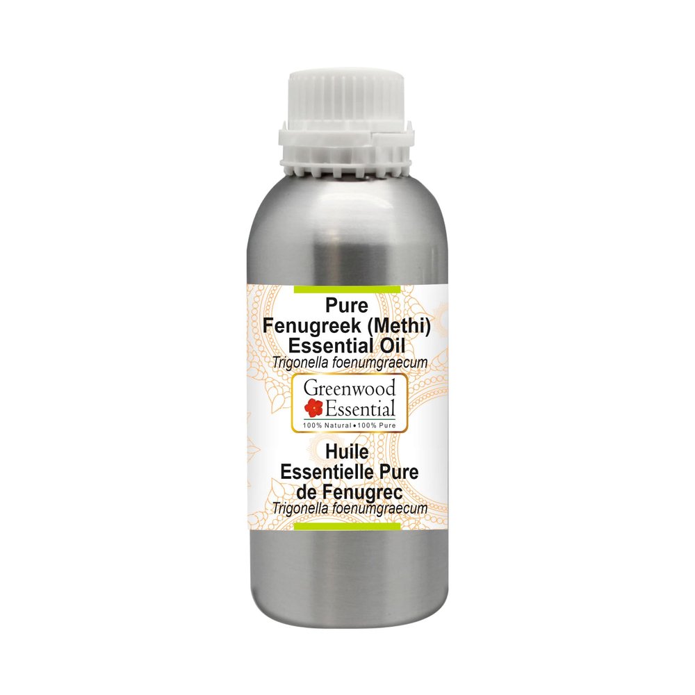Greenwood Essential Pure Fenugreek(Methi) Essential Oil (Trigonella foenumgraecum) Steam Distilled 300ml (10.1 oz)