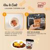 Yopokki Instant Tteokbokki Cup (Jjajang, 2 Cups) Korean Street food with Jjajang flavored sauce Topokki Rice Cake - Quick & Easy to Prepare view 4