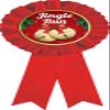 Crown Awards Jingle Run Red Rosette Ribbon, Jingle Run Trophy Ribbon Award Prize, 100 Pack Prime view 1