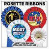 Crown Awards 5K Race Red Rosette Ribbon, 5K Trophy Ribbon Award Prize, 10 Pack view 3