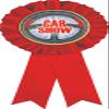 Crown Awards Car Show Red Rosette Ribbon, Auto Show Trophy Ribbon Award Prize, 50 Pack Prime view 1