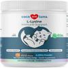 L-Lysine Supplement for Cats 900mg/scoop - Cat Supplement for Sneezing and Runny Nose, Cold, Immune Support, Eye Function, and Respiratory Health  Lysine Powder view 1