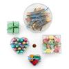 12ea - 4 1/2" Clear Heart Plastic Box (12/Package) view 2