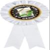 Crown Awards Graduation White Rosette Ribbon Award, 5th Grade Graduation Trophy Ribbon Prize, 100 Pack view 1