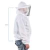 VIVO Professional White XXL Beekeeping Suit, Jacket, Pull Over, Smock with Veil BEE-V105XL2 view 2