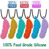 Chew Necklaces for Sensory Adult and Kids, Silicone Feather Chewy Necklace for Autism, ADHD, Chewing, Oral Motor Therapy Tools for Mild Chewers view 3
