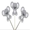 12 Count KOALA BEAR CUPCAKE TOPPERS, Koala Bear Cake Toppers, Koala Bear Decorations, Koala Bear Baby Shower Decorations view 1