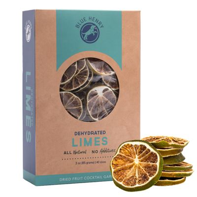 BlueHenry Dehydrated Lime Wheels - 3 oz - 40 slices - Natural Fruit