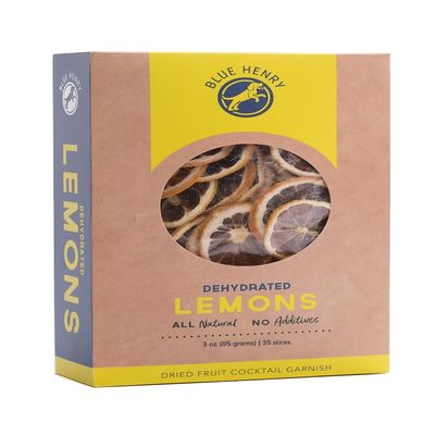 BlueHenry Dehydrated Lemon Wheels - 3 oz - 30+ slices - Natural Fruit