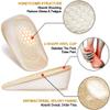 Ailaka 2 Pairs Gel Height Increase Insole, Invisible Heel Lift Inserts, Elastic Shock Absorption Pads 3 Heights for Men & Women view 4