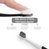 OBrush Ultra Extra Soft Toothbrush for Sensitive Gums, New Japanese 20,000 Micro Fine Nano Bristles Brush for Adults, Pregnant and Elderly, Portable Case for Travel, Black and White Color Pack of 2 view 2