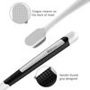 OBrush Ultra Extra Soft Toothbrush for Sensitive Gums, New Japanese 20,000 Micro Fine Nano Bristles Brush for Adults, Pregnant and Elderly, Portable Case for Travel, Black and White Color Pack of 2 view 4