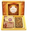 Ghasitaram Gifts Valentines Gift Valentines Day Chocolates for Girlfriend/Boyfriend/Husband and Wife Valentines Chocolate Hamper Big Box of Walnut Chocolate Bark, Almonds and Namkeen Pouch view 1