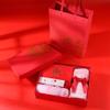 Amosfun 2pcs Red Paper Boxes Chinese Wedding Present Bags Practical Festival Holiday Present Bags Decorative Storage Containers for Birthday Party Wedding-Large Size view 3