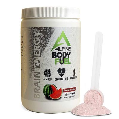 Alpine Innovations Body Fuel Focus + Energy - Great Tasting Supplement Made to Enhance Focus and Provide Energy Without The jitters. (30 Scoop Tub, Watermelon)