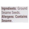 Sadaf Sesame Tahini Paste - 100% Pure Sesame Paste from ground sesame seeds - Tahini paste for Hummus, Baba Ghanoush and Dressings - Sesame Butter - 17. 6 Bottle view 2