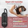DR.PREPARE Heated Eye Mask With Temperature & Timer Control, USB Warm Compress for Dry Eyes, Sleep, Blepharitis, Dark Circles, MGD and Puffy Eyes - Earplugs Included view 3